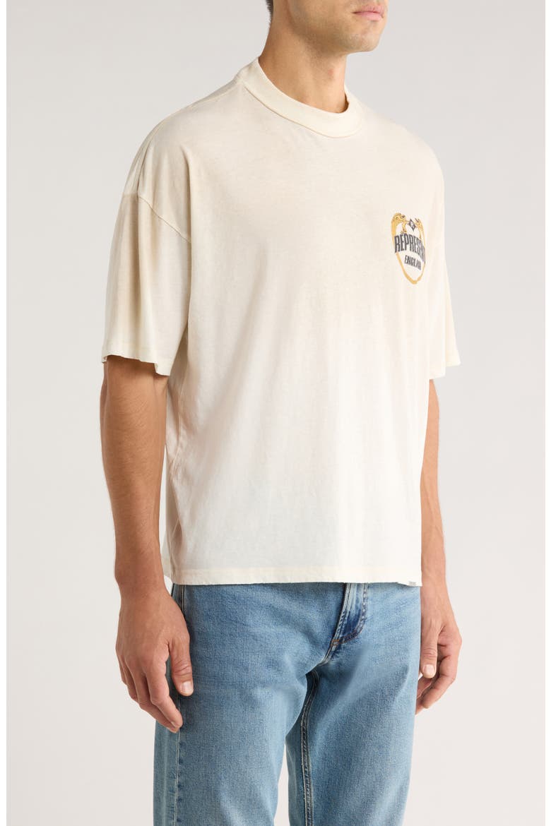 Angel Border Graphic T-Shirt, Alternate, color, WASHED ECRU