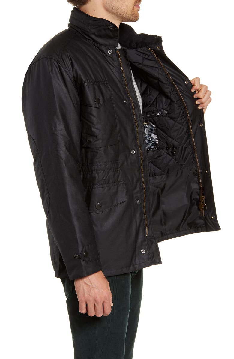 Barbour Sapper Regular Fit Weatherproof Waxed Cotton Jacket, Alternate, color,