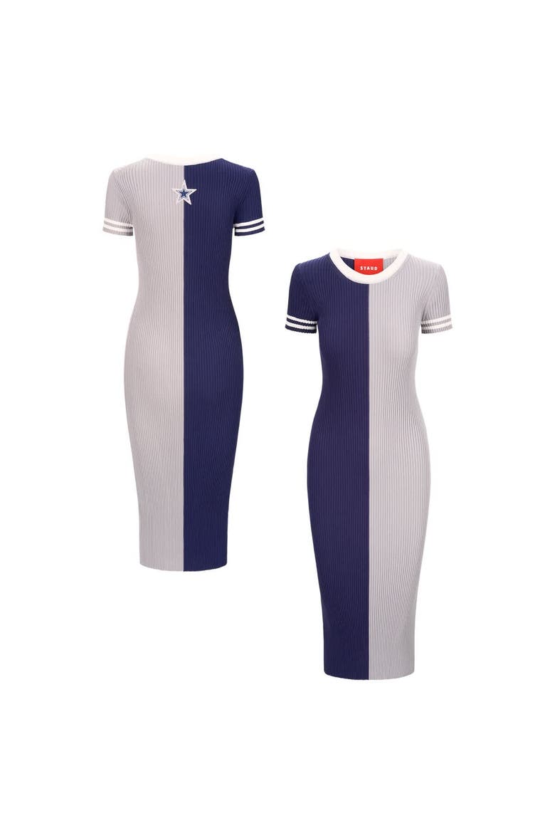 Women's STAUD  Navy/Silver Dallas Cowboys Colleen Dress, Alternate, color, Navy