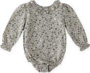 Pehr Ruffle Long Sleeve Organic Cotton Bodysuit