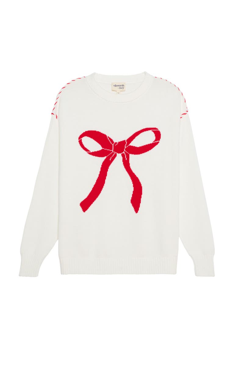 Ellsworth + Ivey Riley Crewneck Sweater - Tied With A Bow, Main, color,