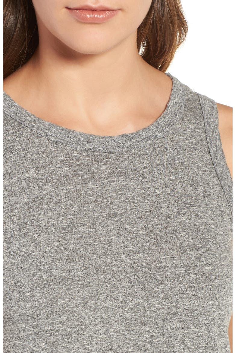 The Perfect Muscle Tee Dress, Alternate, color, HEATHER GREY