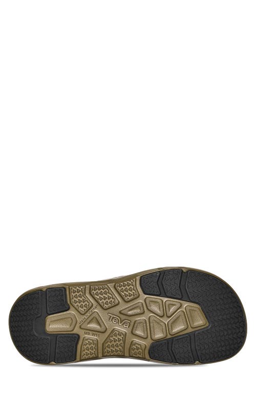 Teva Apretrail Slide Sandal In Dark Olive