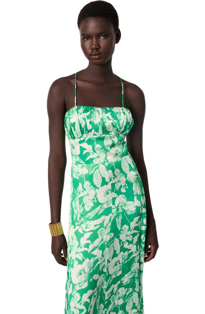 maje Floral patterned maxi dress, Alternate, color, 