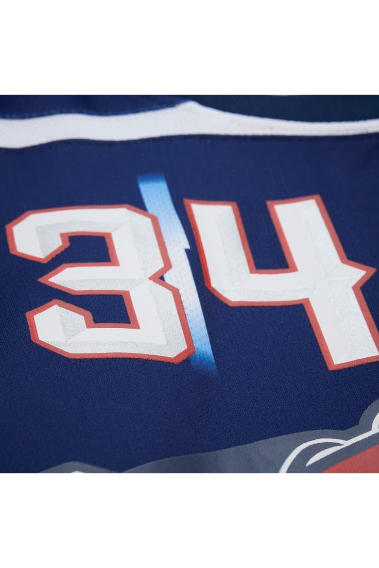 Unisex Mitchell & Ness Hakeem Olajuwon Navy Houston Rockets Maxxed Out Fashion Hockey Jersey, Alternate, color, Navy