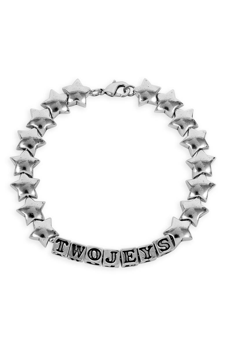 TWOJEYS Men's Stars Bracelet, Main, color, Silver
