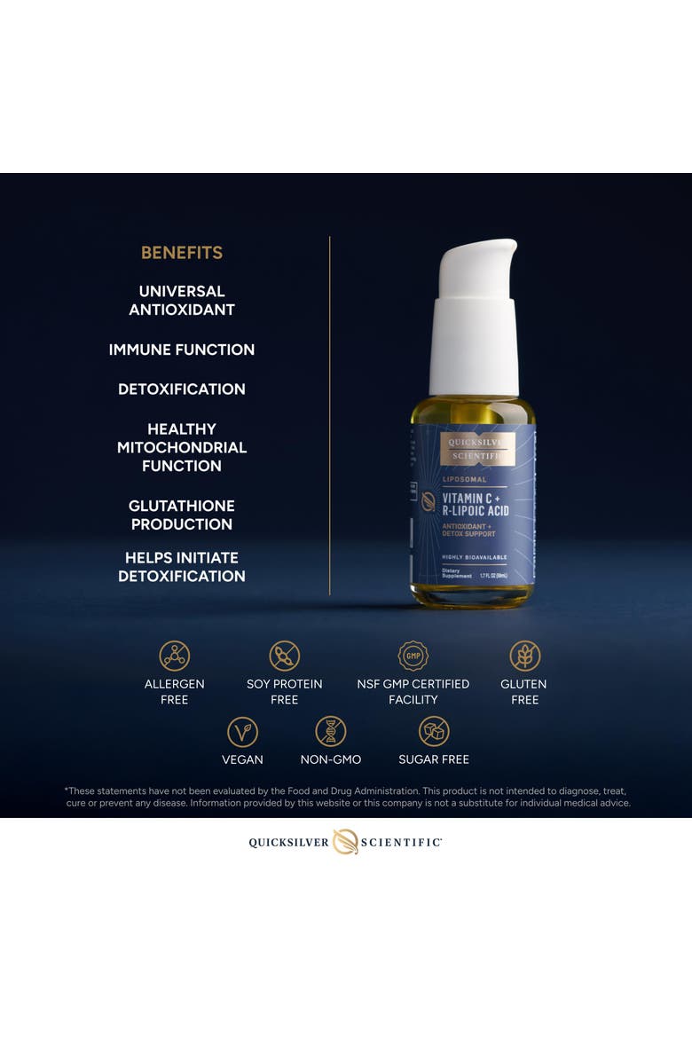 Liposomal Vitamin C and R Lipoic Acid Liquid Supplement, Alternate, color, None