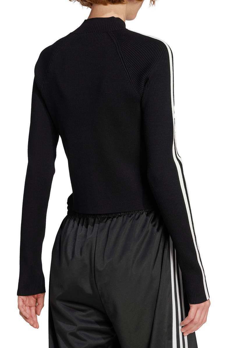 adidas 3-Stripes Slim Knit Track Jacket, Alternate, color, 