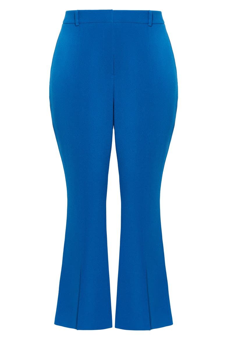 Kiana Split Hem High Waist Flare Pants, Alternate, color, BLUE