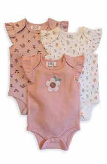 JOY JUST ORGANIC YOU Assorted 3-Pack Organic Cotton Bodysuits