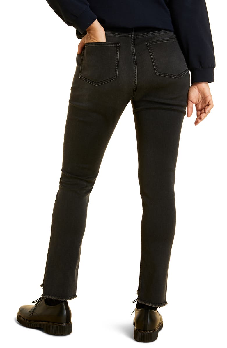 Marina Rinaldi Idrovoro High Waist Step Hem Super Stretch Denim Jeans, Alternate, color,