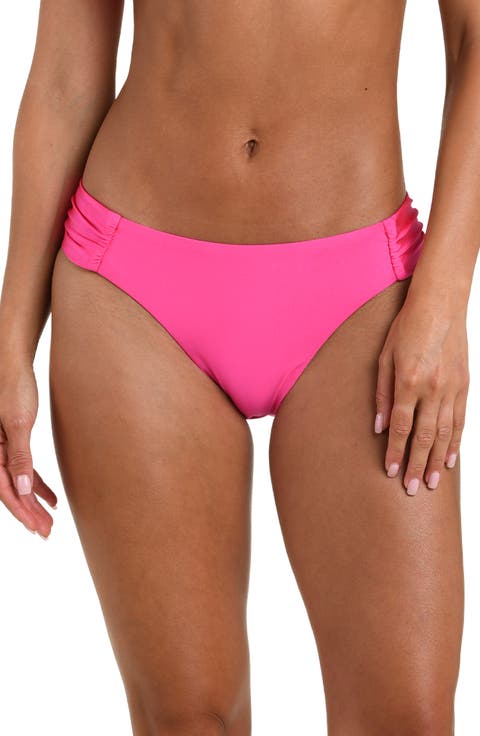 Solids Shirred Side Bikini Bottoms