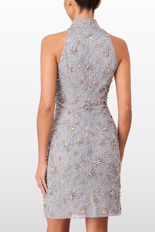 Jenny Packham Starry Night Embellished Mini Dress In Metallic