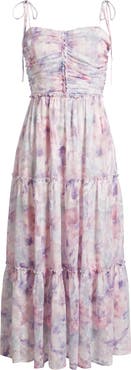 Chelsea28 Ruched Metallic Maxi Dress