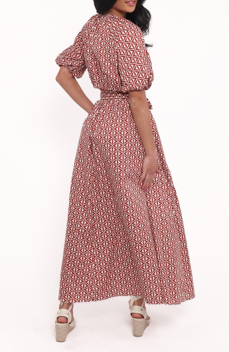 Petal & Pup Delilah Cotton Geo Print Crop Top & Skirt Set, Alternate, color, Geo Print