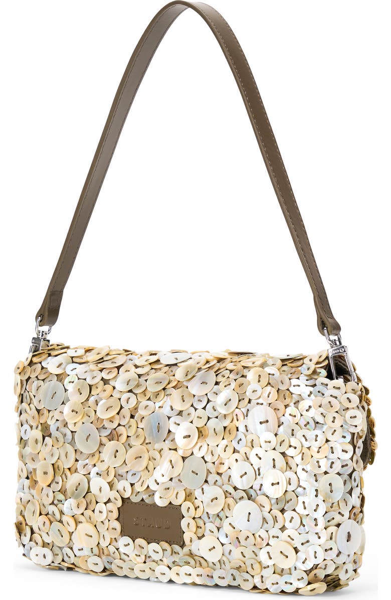 STAUD Timmy Sequin Convertible Shoulder Bag, Alternate, color, Mother Of Pearl