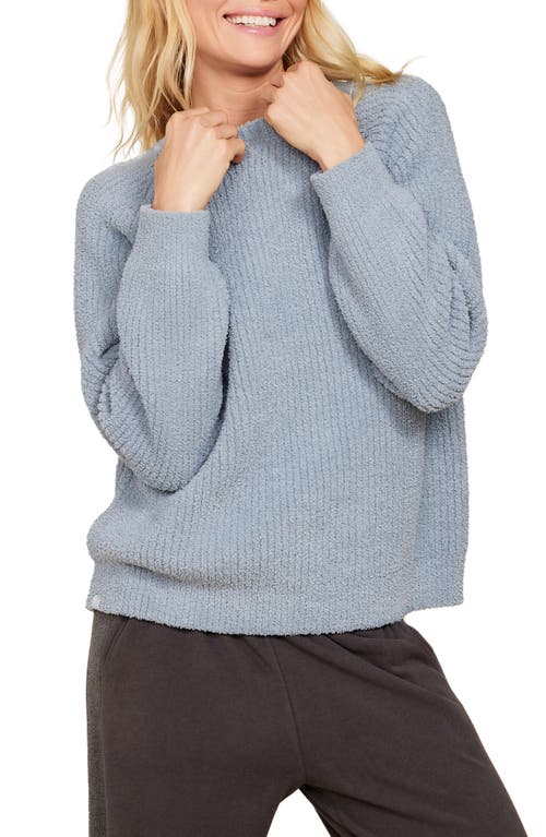 BAREFOOT DREAMS BAREFOOT DREAMS COZYCHIC® RIB CREWNECK LOUNGE TOP