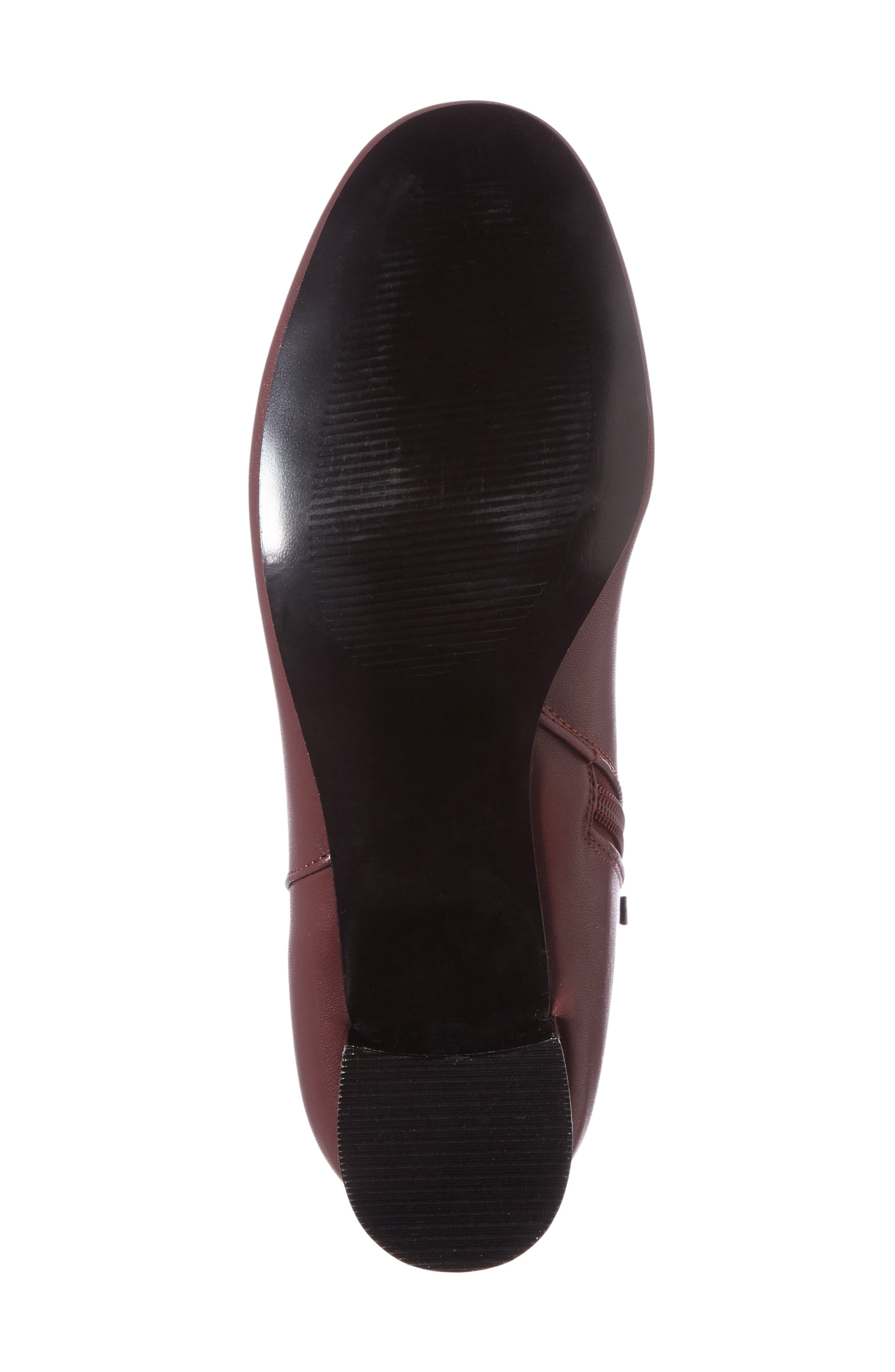 Bella Metallic Heel Bootie, Alternate, color, BURGUNDY
