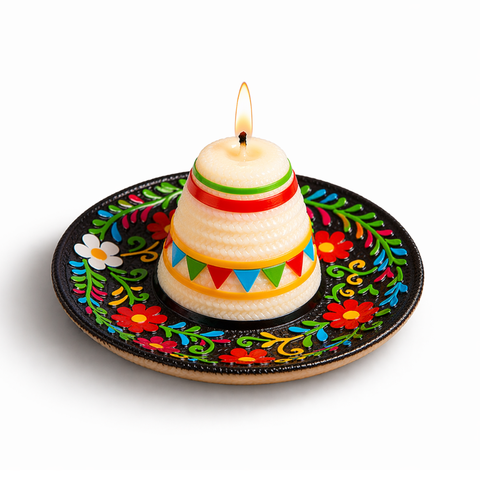 Fiesta Sombrero Candle