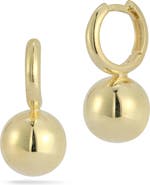 GLAZE JEWELRY Ball Drop Hoop Earrings