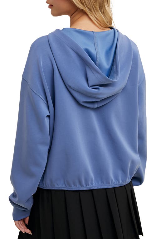 Wishlist Active Relaxed Crop Zip Hoodie