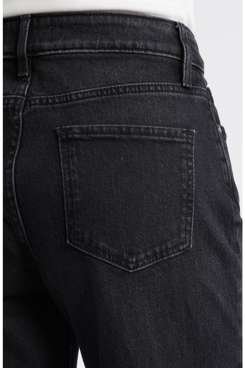 High Rise Wide Leg Jeans, Alternate, color, BLACK WASH