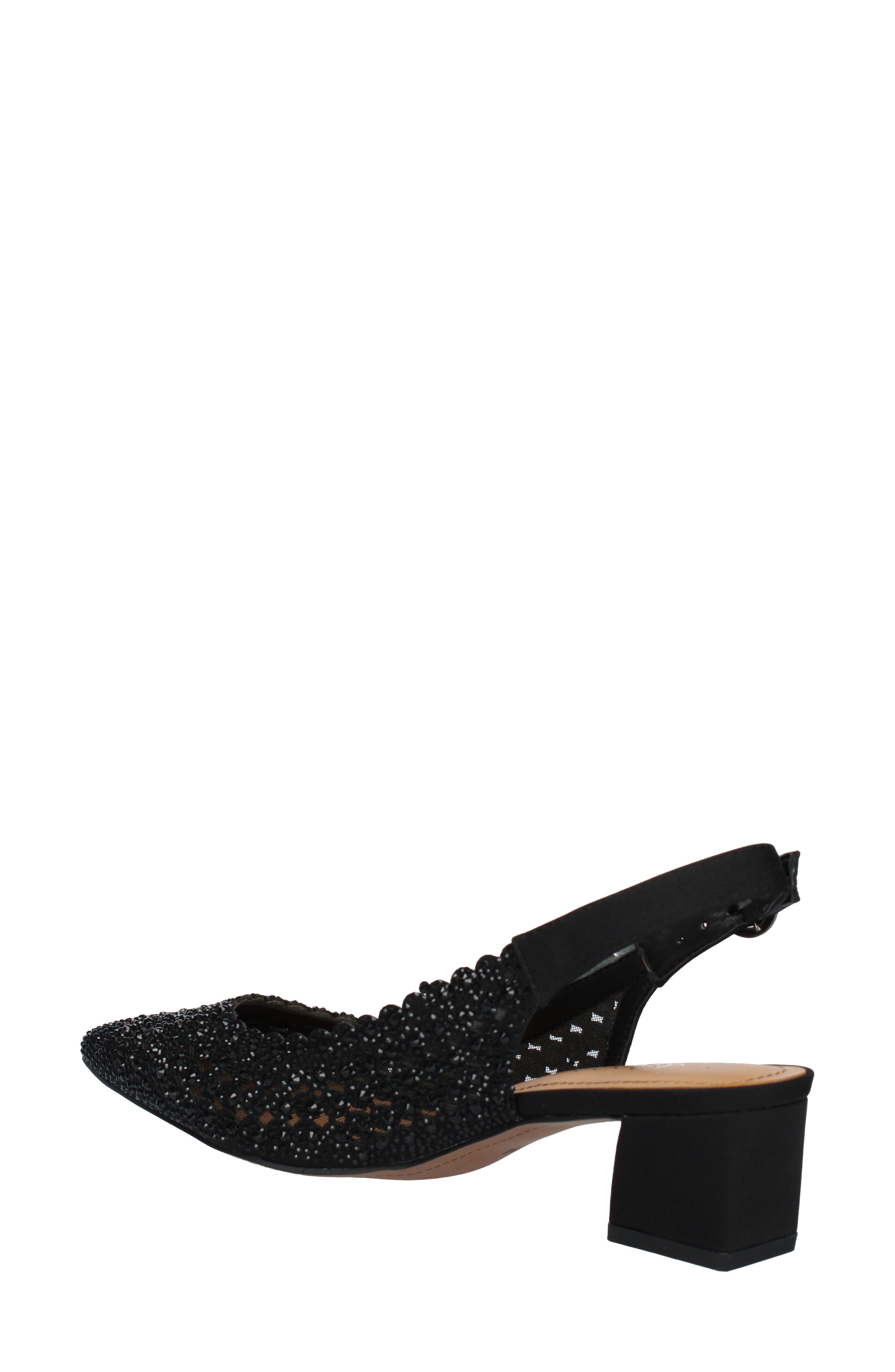 J. Reneé Pranil Pointed Toe Slingback Pump, Alternate, color, Black