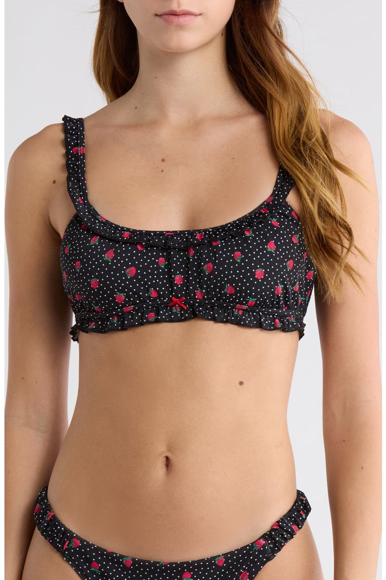 Ophelia Bikini Top, Main, color, STRAWBERRY DOTS