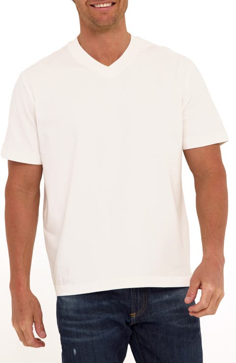 Roger Relaxed Fit V-Neck Cotton Jersey T-Shirt