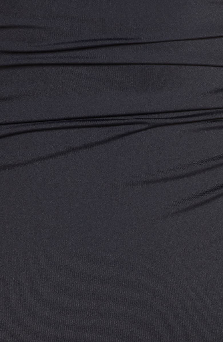 La Blanca Off the Shoulder One-Piece Swimsuit, Alternate, color, Black