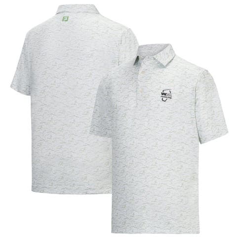 Men's FootJoy White WM Phoenix Open ProDry All Over Print Polo
