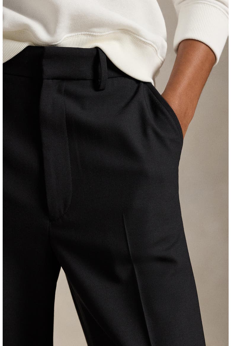 Beaton Stretch Wool Trousers, Alternate, color, BLACK