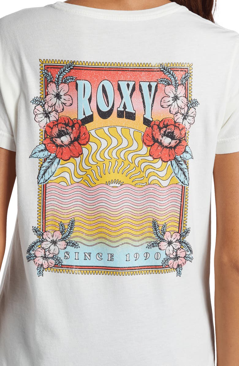 Roxy Iconic Sun Graphic T-Shirt, Alternate, color, 
