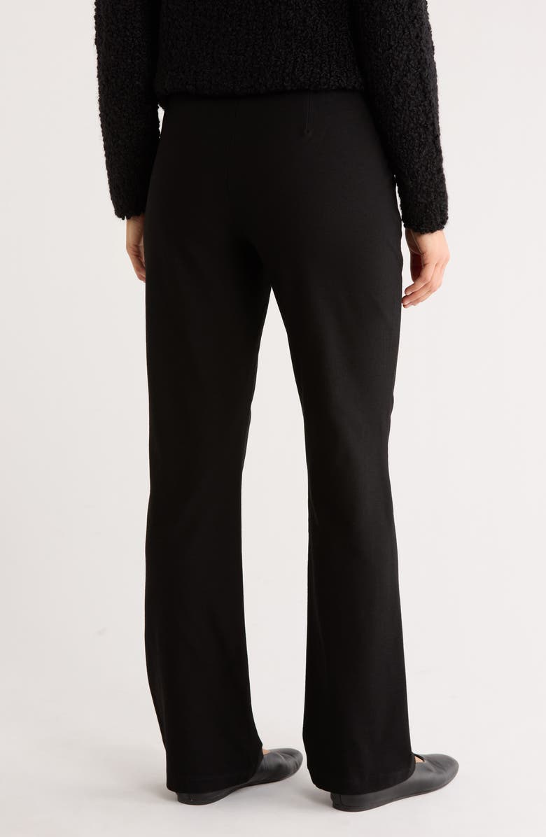 Eileen Fisher Slim Fit Bootcut Pants, Alternate, color, Black