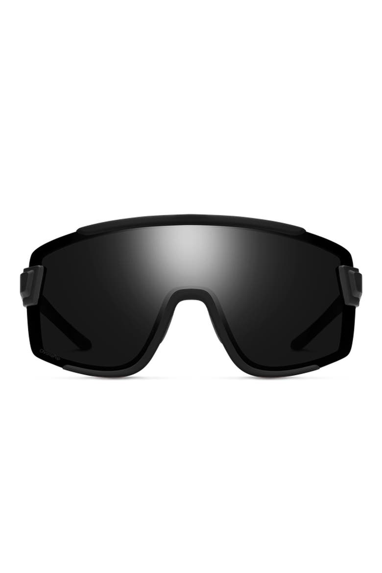 Wildcat 135mm ChromaPop™ Shield Sunglasses, Main, color, MATTE BLACK / CHROMAPOP BLACK