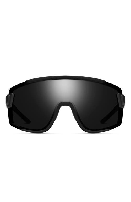 Smith Wildcat 135mm Chromapop™ Shield Sunglasses In Matte Black/black