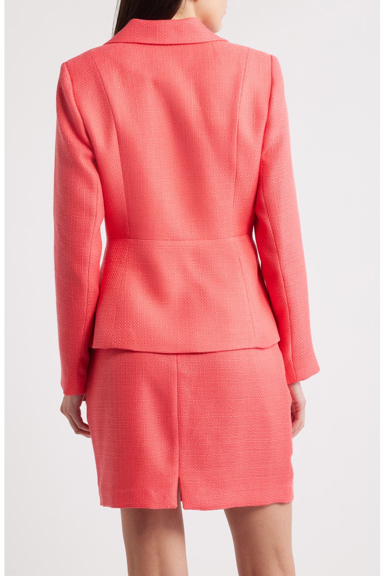 Cinch Waist Bouclé Jacket, Alternate, color, SUNSET