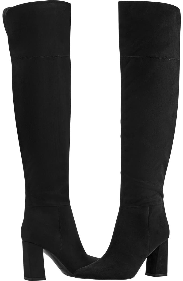 Marc Fisher Pointed Toe Knee High Boot, Alternate, color, Black