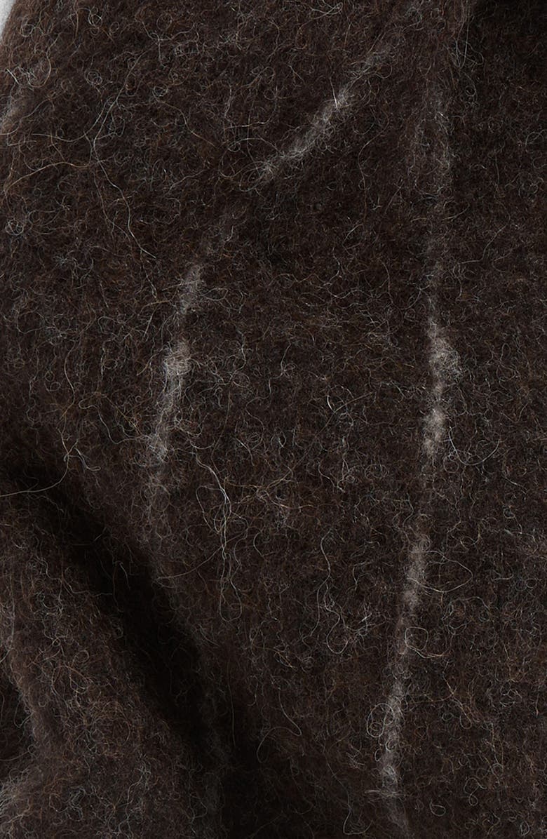 OUR LEGACY Estate Pinstripe Alpaca
Wool Blend Fringe Scarf, Alternate, color,