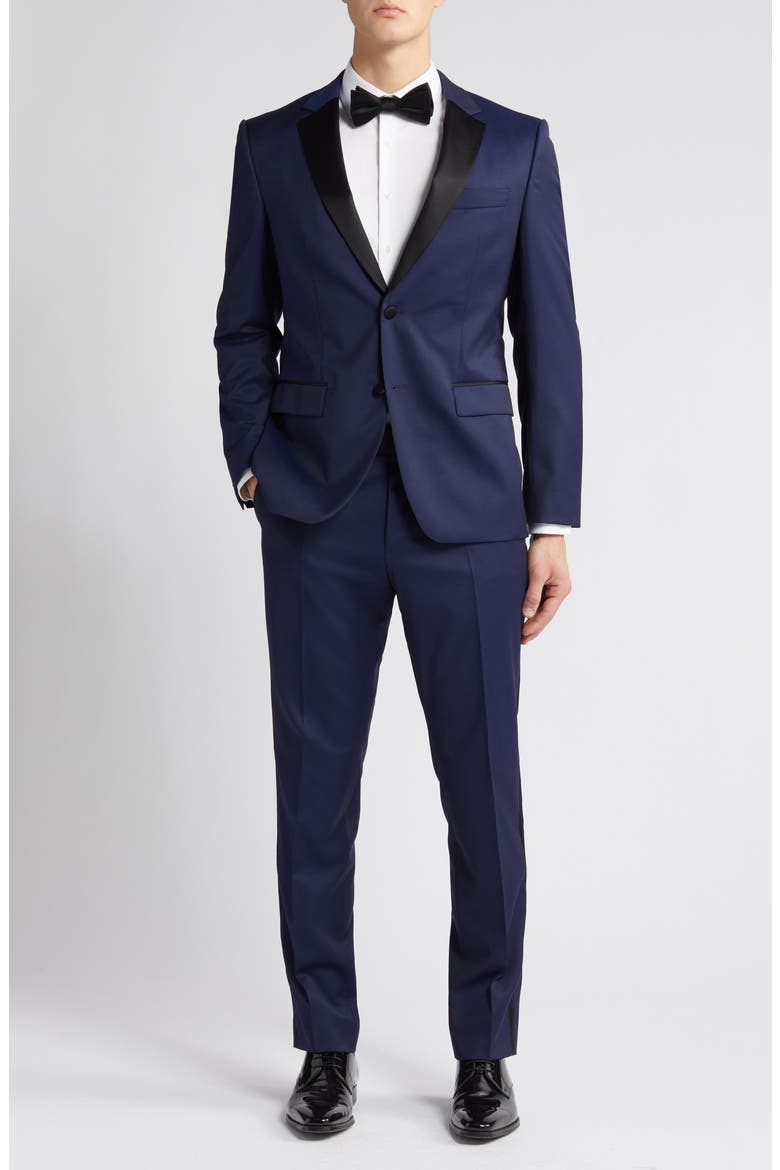 Huge Navy Wool Tuxedo, Main, color, DK BU