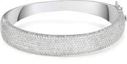 FZN Cubic Zirconia Pavé Wide Cuff Bracelet