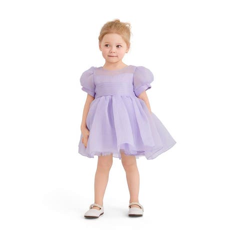 Puff-Sleeve Party Dress