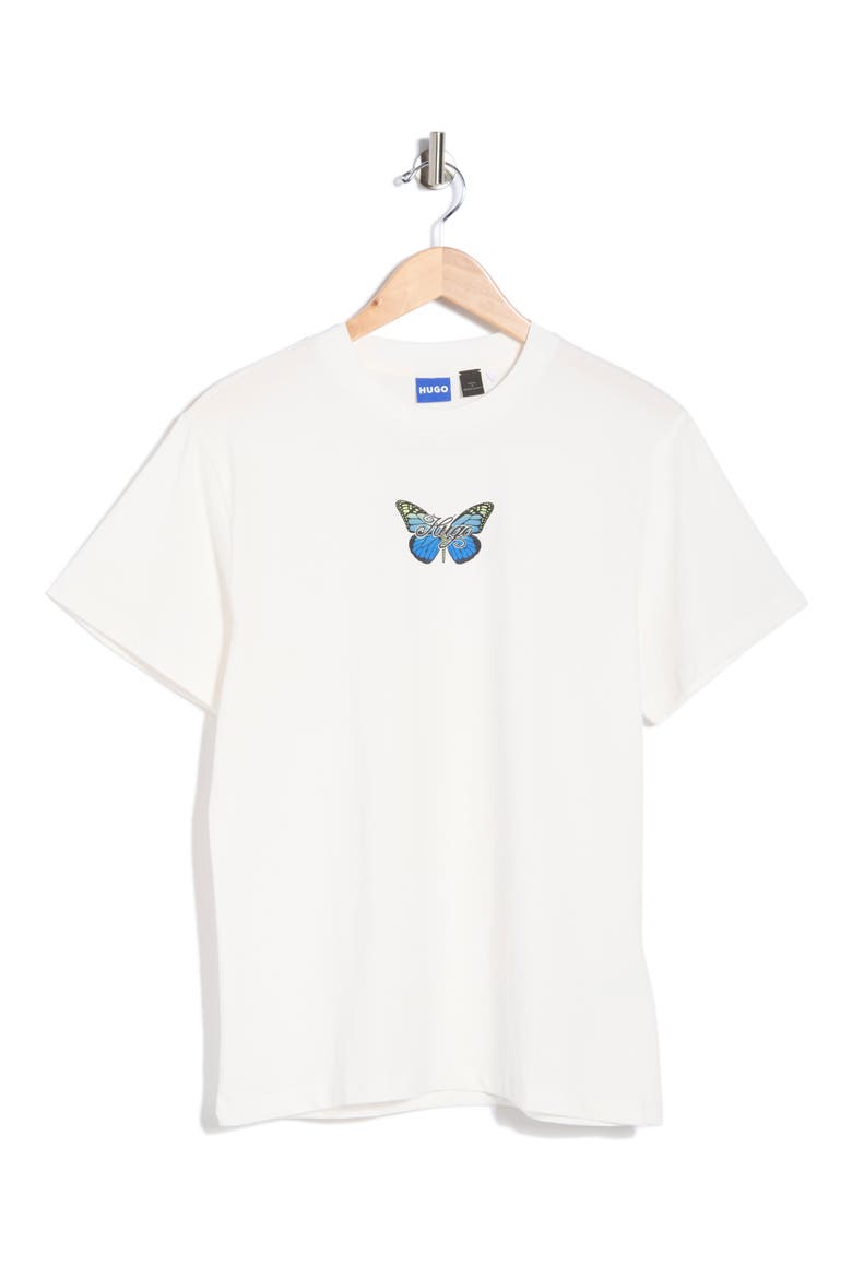 Butterfly Cotton T-Shirt, Alternate, color, NATURAL