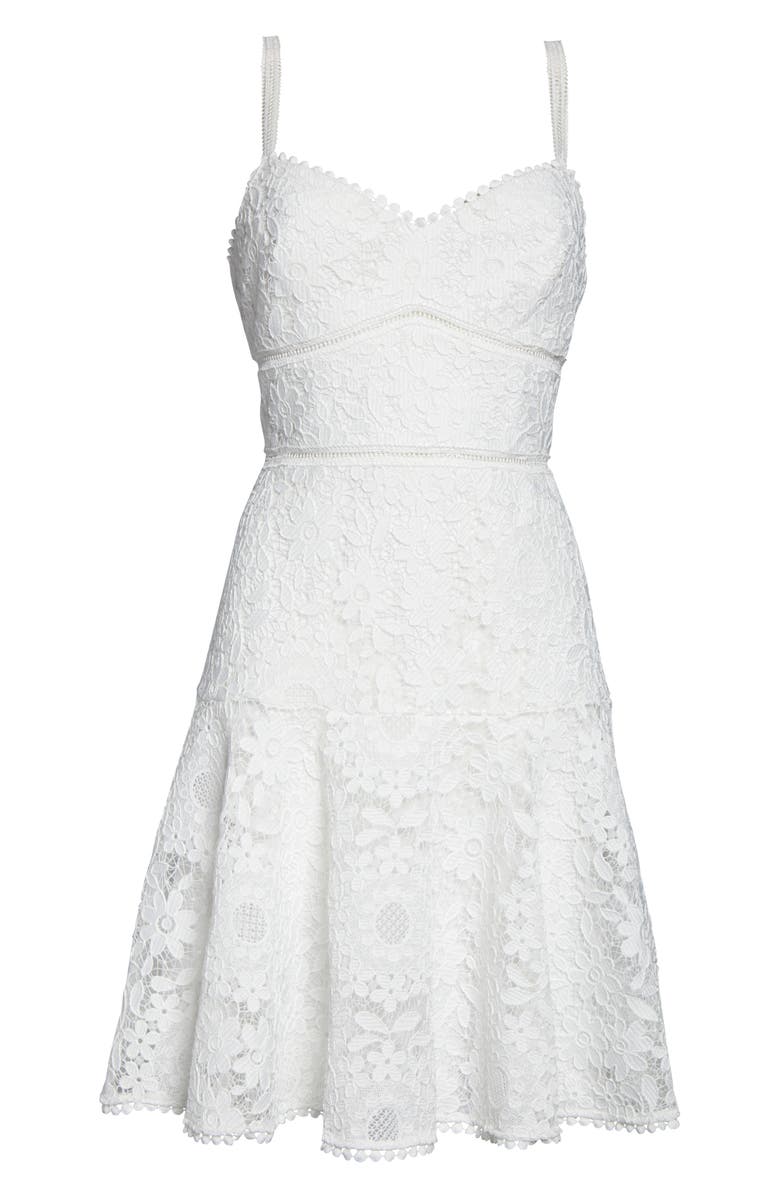 ML Monique Lhuillier Floral Lace Party Dress, Alternate, color, 
