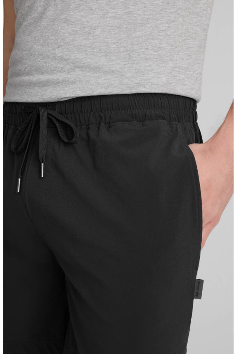 Luxe Traveler Shorts, Alternate, color, BLACK