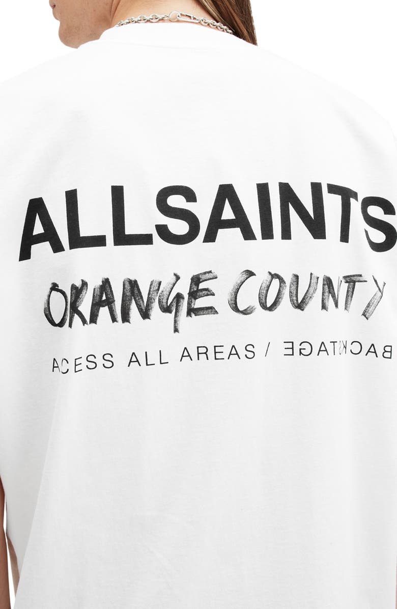 AllSaints Orange County Logo Graphic T-Shirt, Alternate, color, 