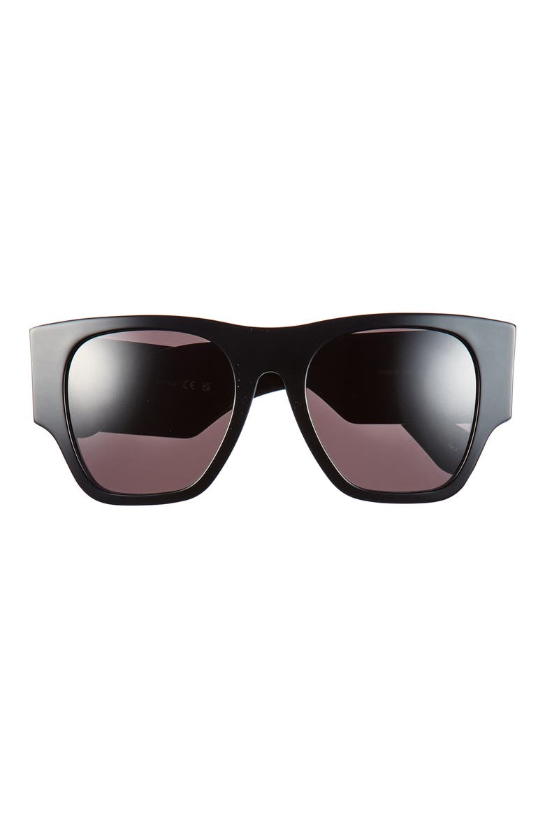 53mm Square Sunglasses, Main, color, BLACK BLACK GREY