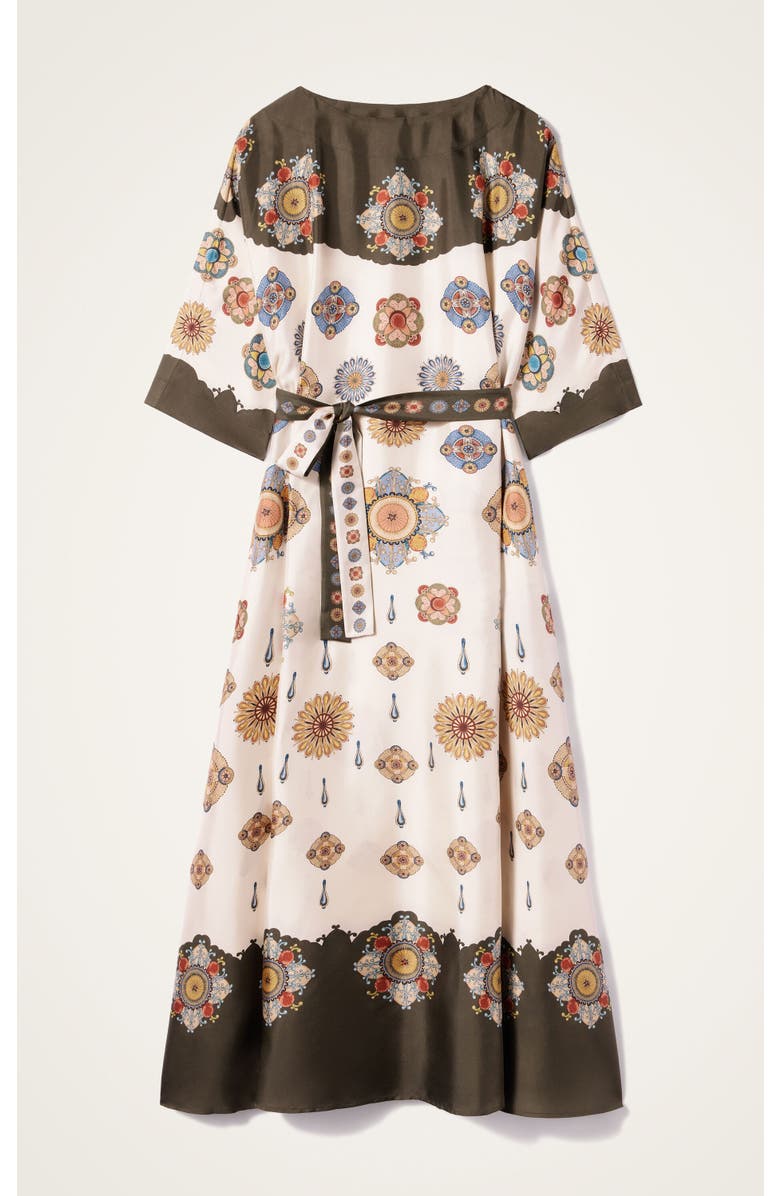 La DoubleJ Muumuu Dress Round Neck Placée, Alternate, color, Nucleus Placée Off White