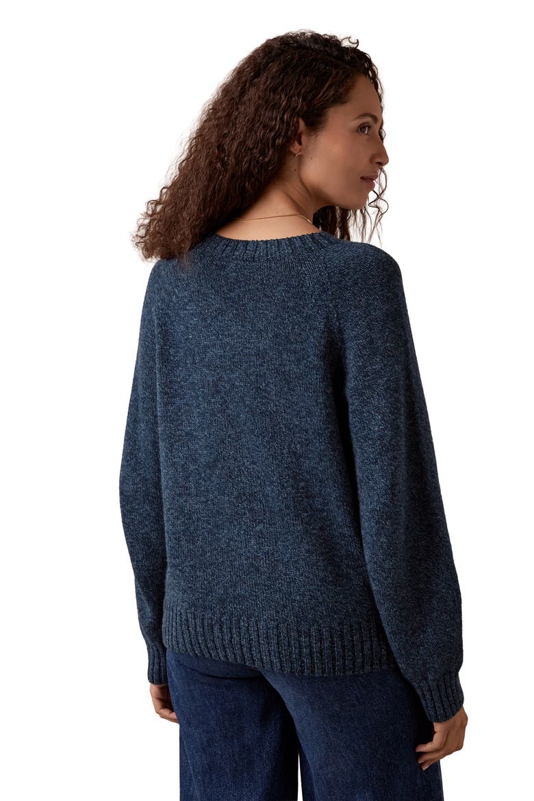 Supersoft Weekend Crew Neck Sweater, Alternate, color, Navy Marl