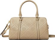 Tory Burch Mini T Monogram Leather Barrel Bag